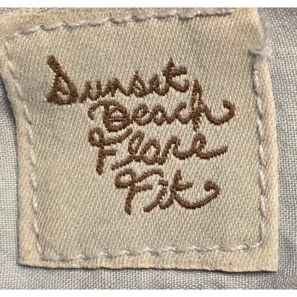 Y2K Roxy Denim Womens Jeans Size 31x32 Low Rise Flare Medium Wash Sunset Beach - Picture 2 of 9